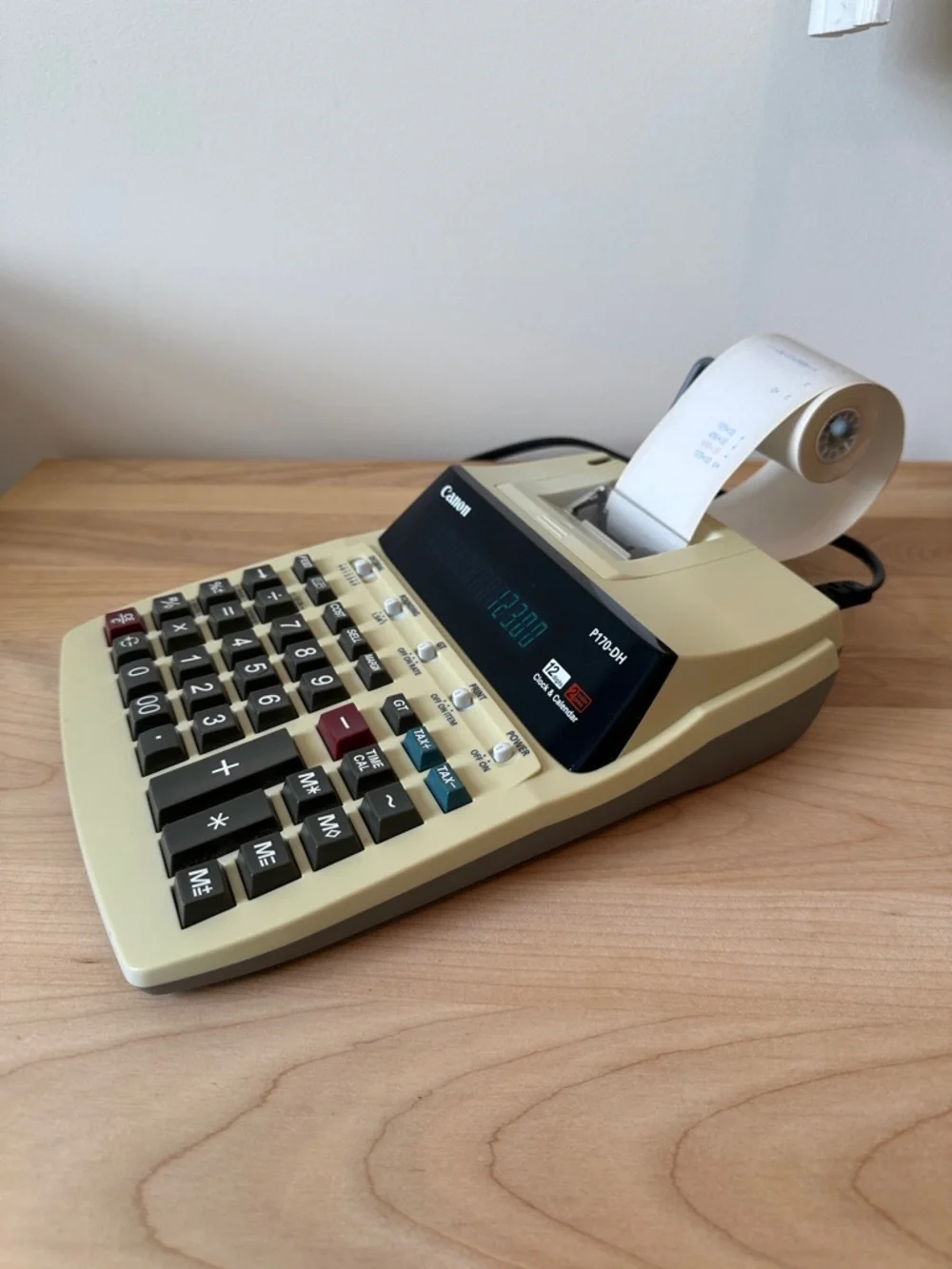 Canon Adding Machine P170-DH Printing Calculator 12 Digit 2 Color Printer - Picture 6 of 15